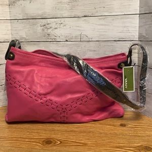 OrYany Pink & black trim handbag